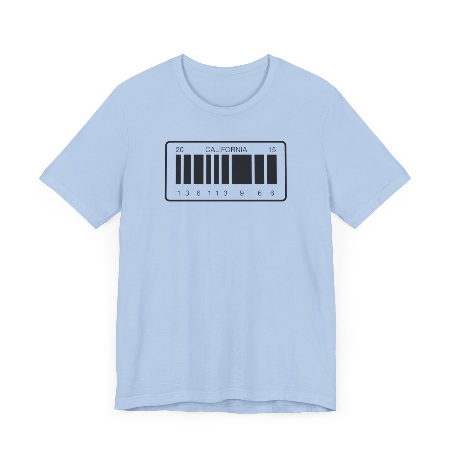 DeLorean Barcode License Plate.