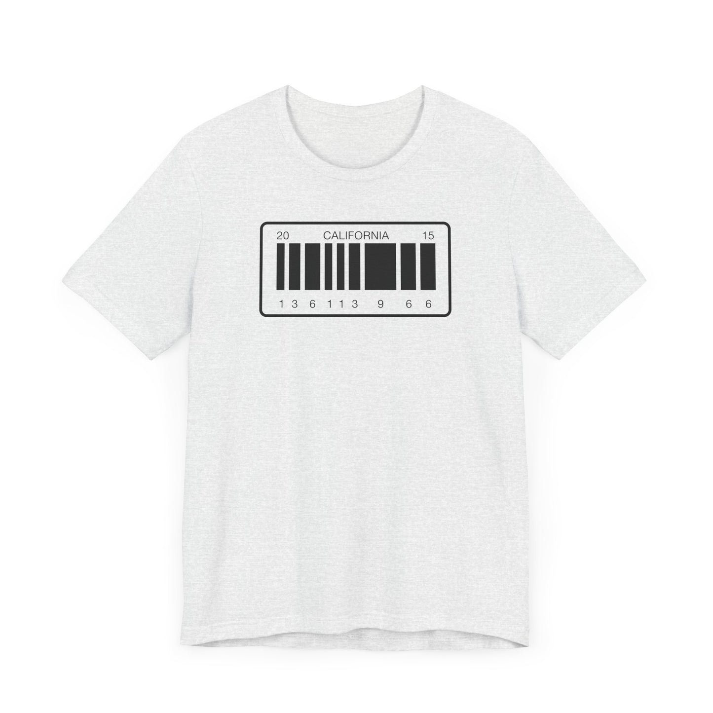 DeLorean Barcode License Plate.