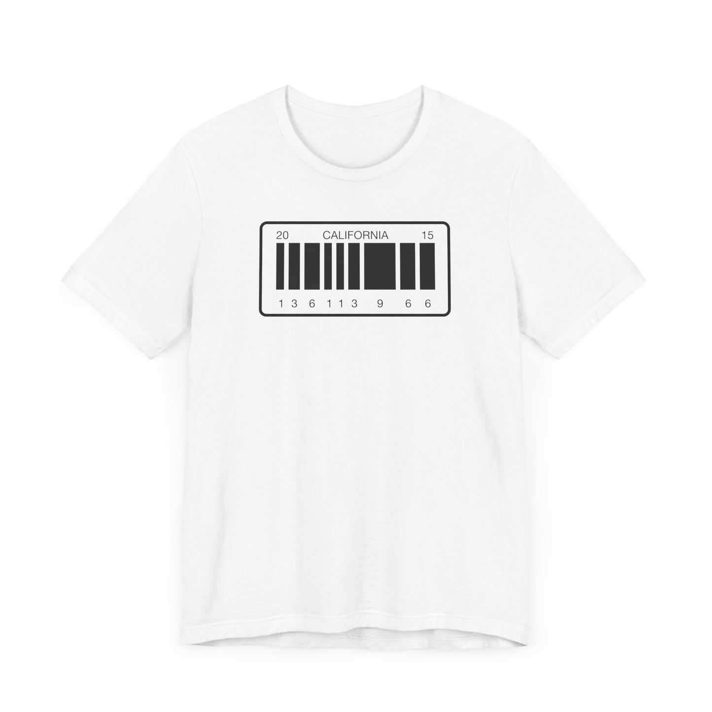 DeLorean Barcode License Plate.