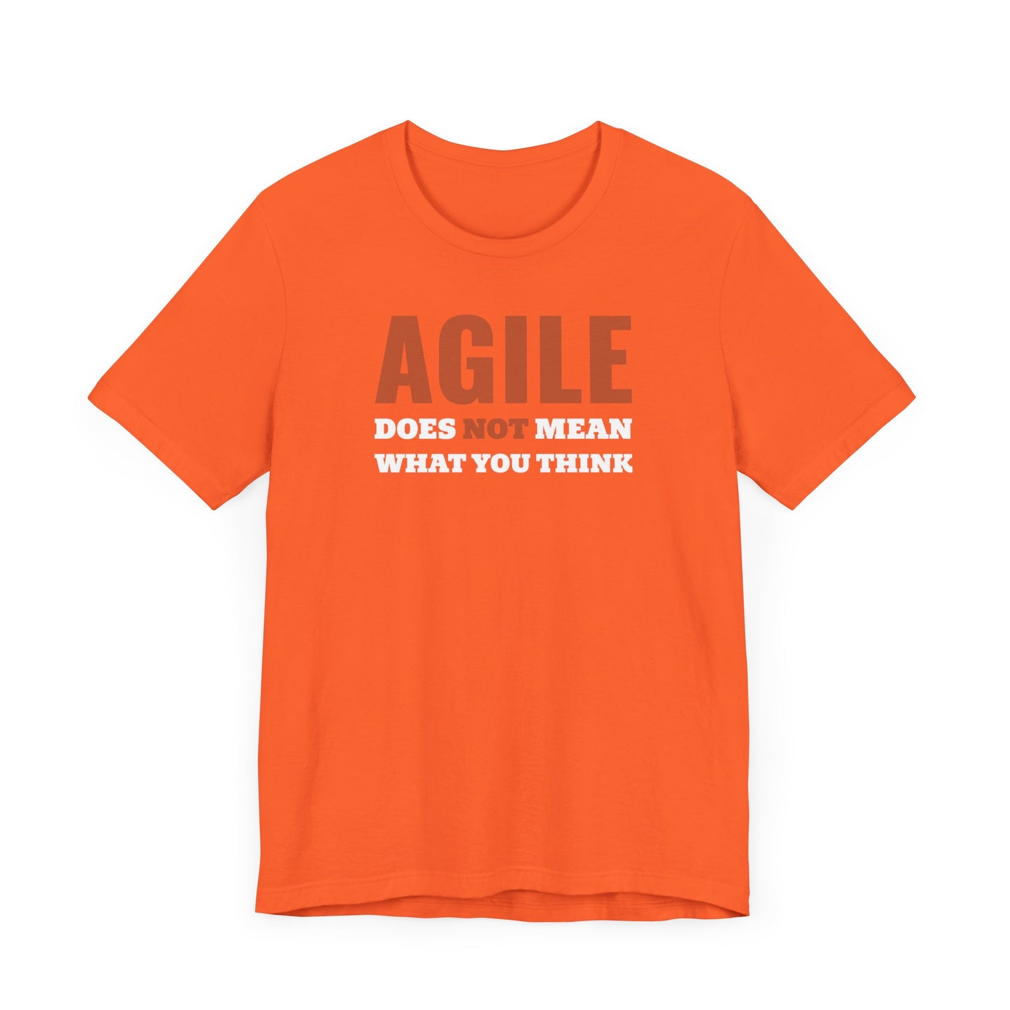 Agile does not mean what you think.