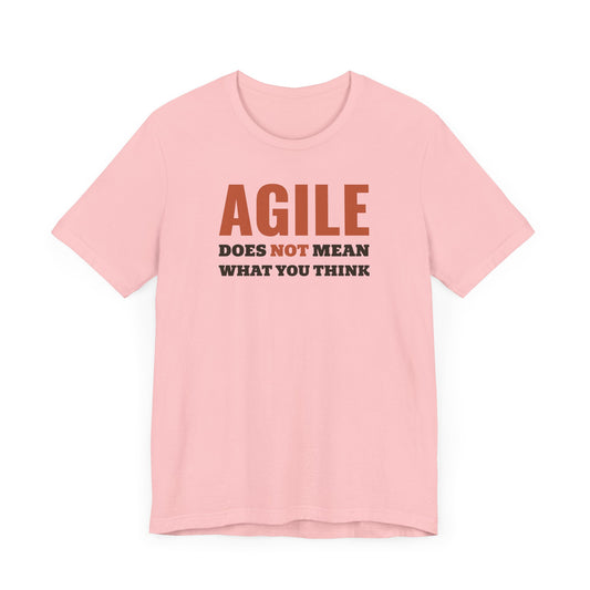 Agile does not mean what you think.